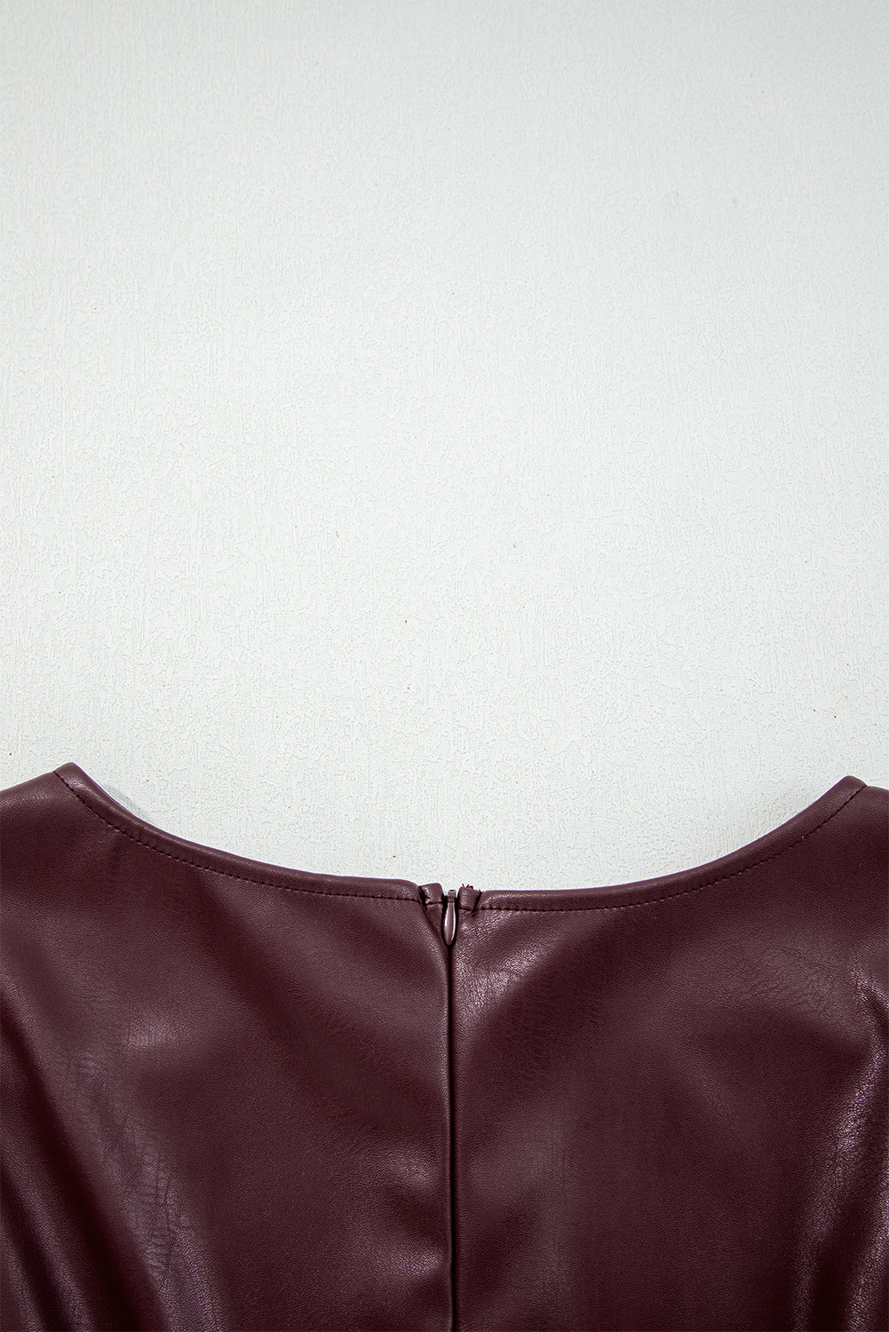 Wild Ginger  Vegan Leather Sleeveless Mini Dress