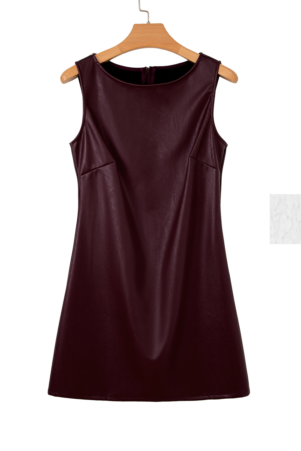 Wild Ginger  Vegan Leather Sleeveless Mini Dress