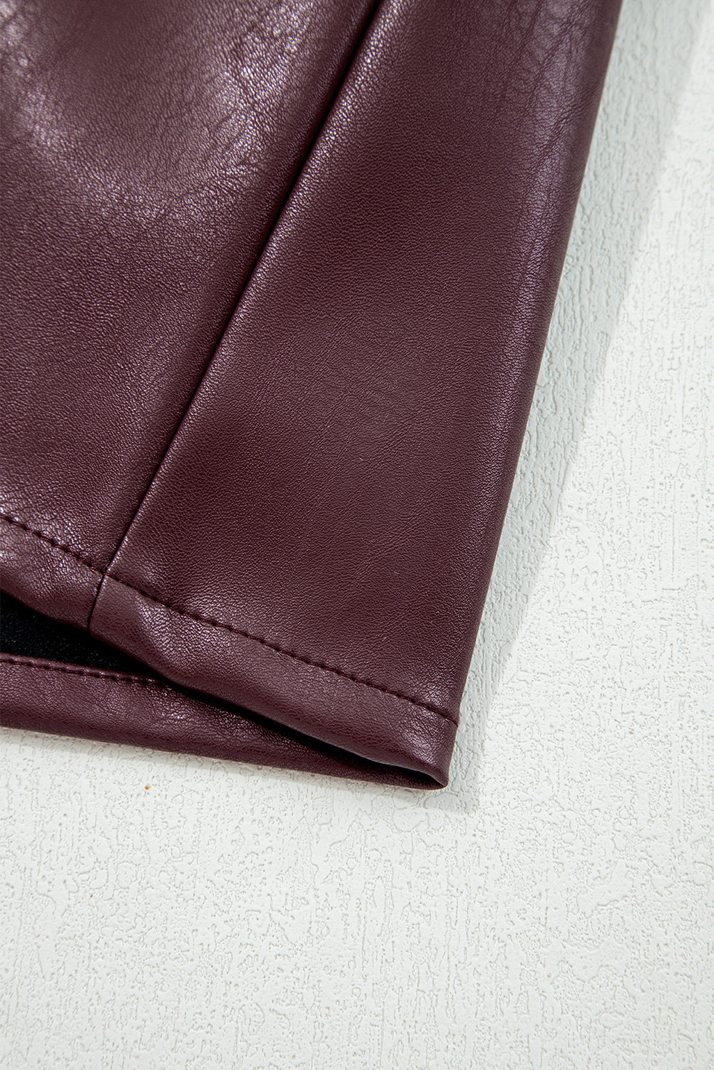 Wild Ginger  Vegan Leather Sleeveless Mini Dress