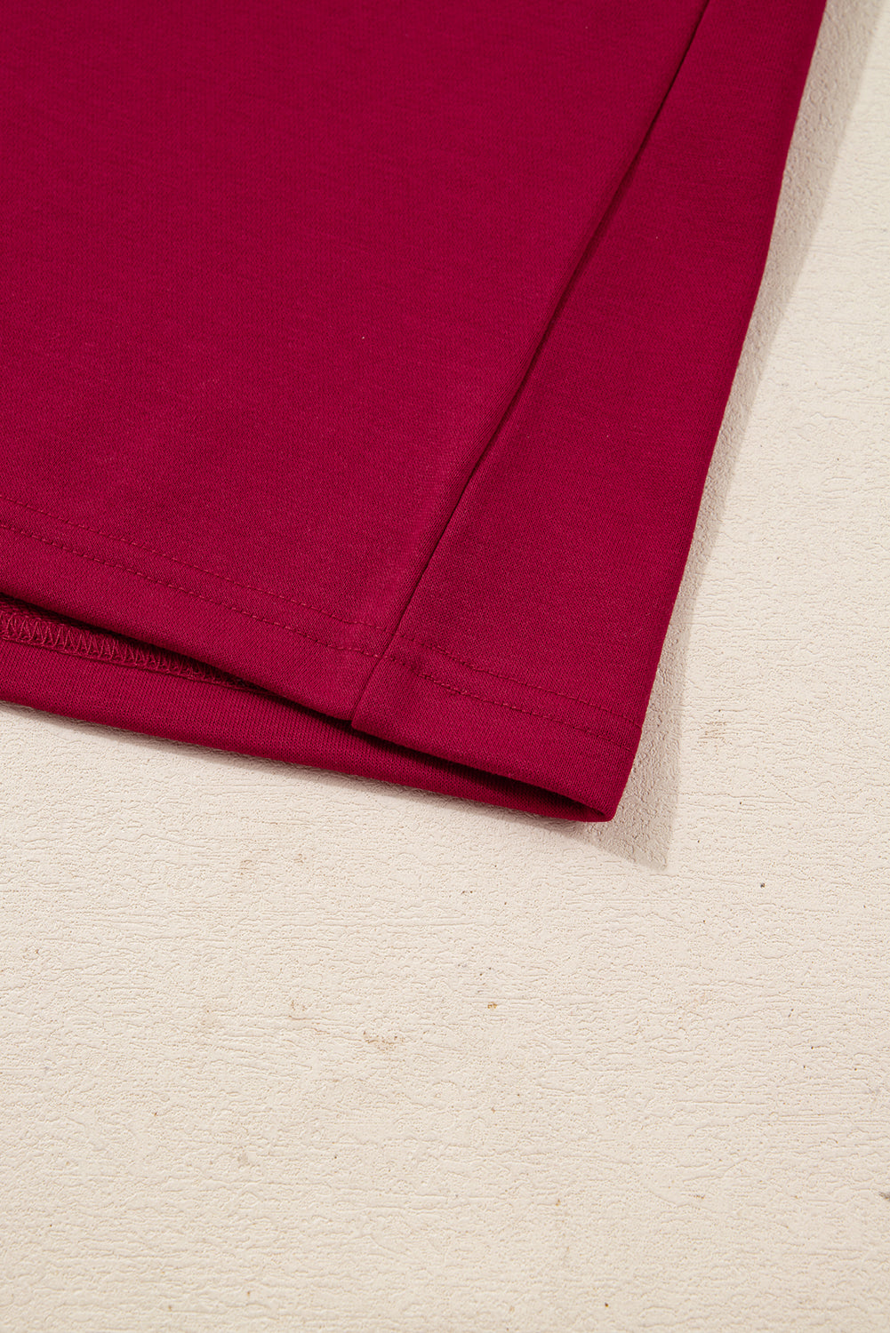 Racing Red Contrast Striped Bow Detail Drop Shoulder Sweatshirt Dress with Pockets