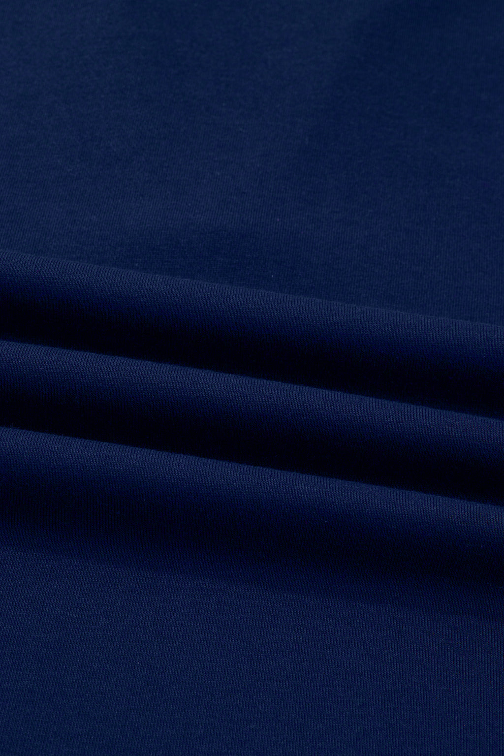 Navy Blue Contrast Striped Cuffs Polo Collar Patchwork Long Sleeve Ruffle Hem Mini Dress