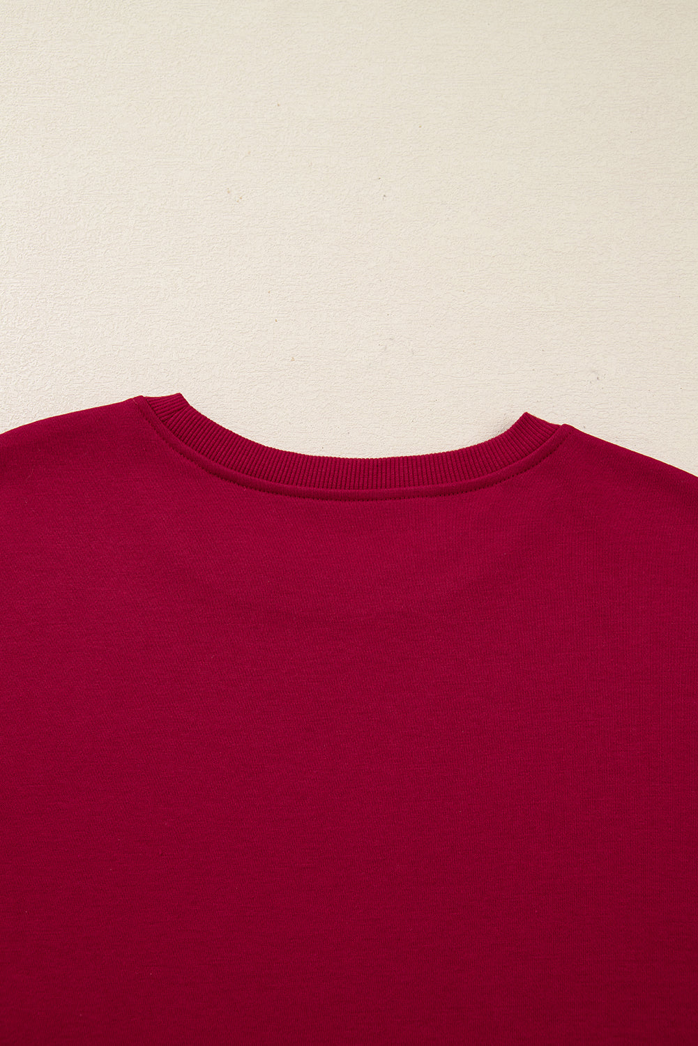 Racing Red Contrast Striped Bow Detail Drop Shoulder Sweatshirt Dress with Pockets